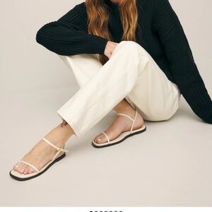NWT Reformation Lake Sandals in Almond